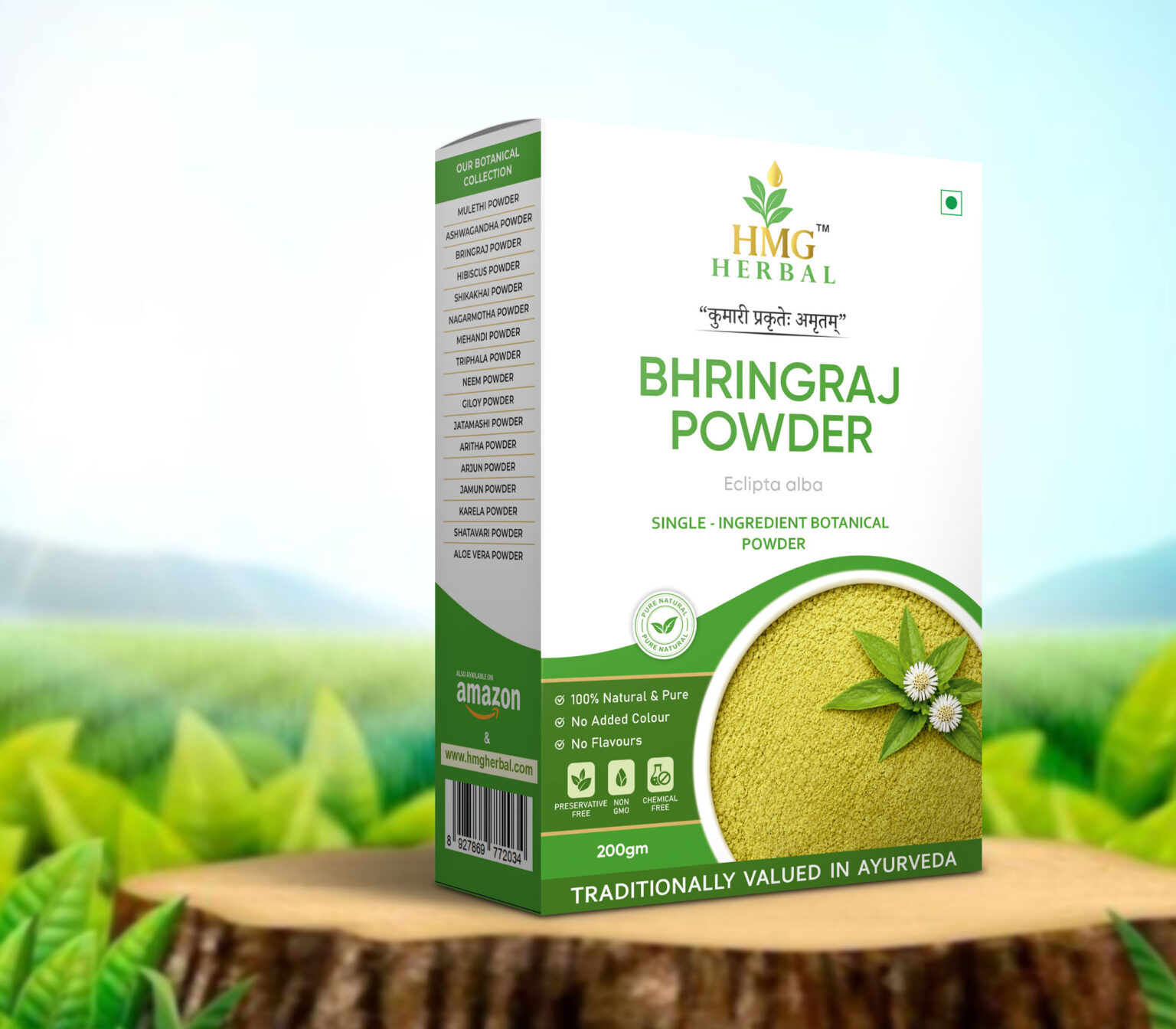 HMG HERBAL BHRINGRAJ POWDER -